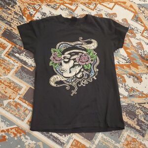 2000s Lucky 13 cyber baby tee